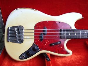 1967 Fender Mustang Bass in Olympic White - TOP!!