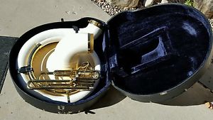 Conn sousaphone white fiberglass and brass  with case