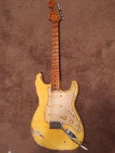 Yjm Yngwie Malmsteen Custom Relic Strat Stratocaster Play Loud Duck Lefty Neck