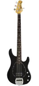 Ernie Ball Music Man Classic Collection Sterling 4 String Bass - Single Humbucker Black Finished Birdseye Maple Neck Black Pickguard