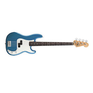 Fender Standard Precision Bass P-Bass Guitar Rosewood Lake Placid Blue DEMO