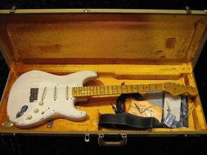 Fender Custom Shop 1957 Stratocaster Relic White Blonde Electric Free Shipping