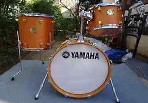 YAMAHA Maple Custom Vintage Drum 3 Set Great Condition from JAPAN Free Shipping