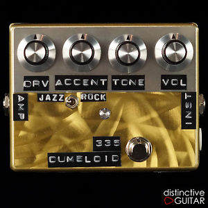 NEW SHIN'S MUSIC DUMBLOID 335 HANDMADE DUMBLE OVERDRIVE PEDAL GOLD SCRATCH