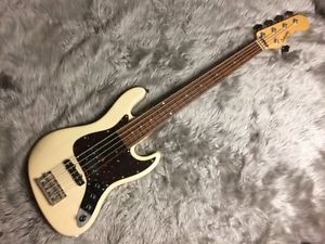 Sadowsky Tokyo RV5-PJ White 5 String Alder Body Used Electric Bass Guitar Japan