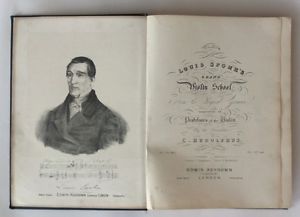 SPOHR'S  VIOLIN  SCHOOL. Book Rare ! WOULD GO NICE WITH YOUR   STRADIVARIUS.