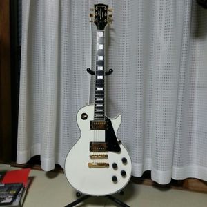 Used! ESP Japan -Edwards- Les Paul Custom Guitar E-LP-130CD White Seymour Duncan