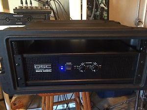 QSC RMX4050a with Rolling SKB Rack