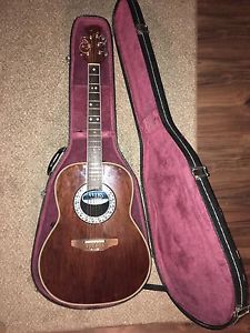 Vintage Ovation Acoustic Electric Guitar Ultra Series 1980