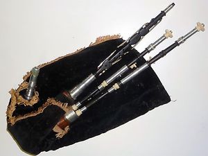 Vintage Northumbrian pipes bagpipes