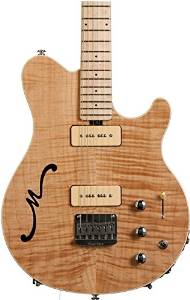 Music Man Axis Super Sport Semi-hollowbody MM90 Piezo - Natural