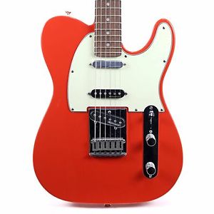 2016 FENDER DELUXE NASHVILLE TELECASTER TELE ELECTRIC GUITAR FIESTA RED FINISH