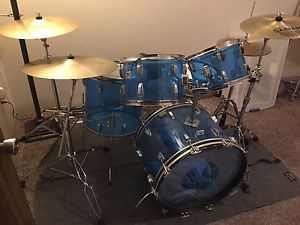 70s Ludwig Vistalite Blue Drums
