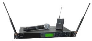 Shure UR124S+/BETA87C Combo Wireless System (Beta 87C and Bodypack, X1 Band)