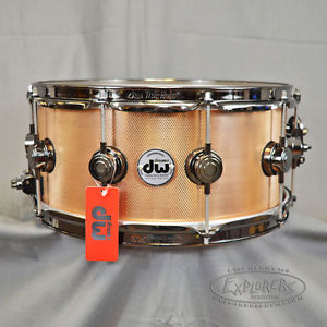 DW Collector Series 6.5x14 Knurled Bronze Snare Drum w/ Black Nickel Hardware