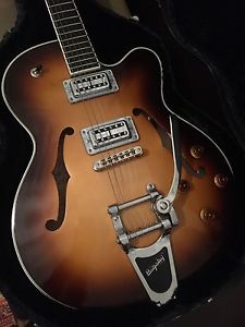 Hofner Thin President - Gold Label -one of a kind - nitro, flame maple, TV Jones