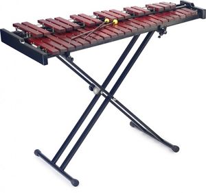 Stagg XYLO-SET 37 HG, High Grade Pro Xylophone Set w/Bag, Stand, and Mallets