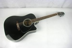 2007 Takamine EF341SC Acoustic/Electric 6 String Dreadnought Guitar Black VGC
