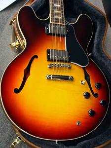 Free Shipping Gibson Memphis Es-335 Figured Sunset Burst Guitar