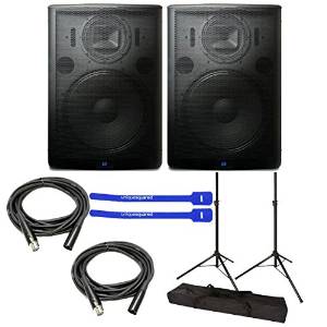PreSonus StudioLive 315AI Active Loudspeaker Pair w/ Stands, XLR Cables & Cable Ties