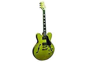 Kona KE35FMN Jazzed 335 Flamed Maple Electric Guitar with Hard Case