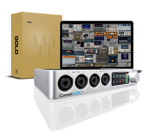 iConnectductivité iConnect AUDIO 4+ Interface avec des vagues Doré (NEUF)