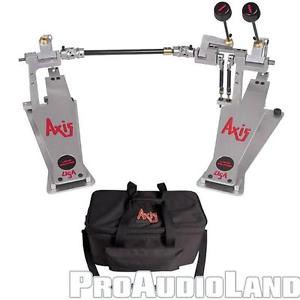 Axis XL2 Longboard Double Bass/Kick Drum Pedal with Axis 02CDB Canvas Carry Bag