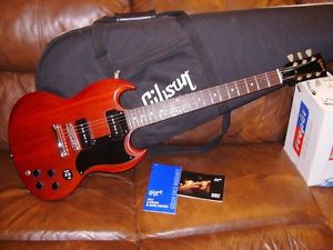 2011,Gibson Limited Run SG 60s Tribute P-90,s Elec,Guitar Worn Cherry+Gibson,Bag