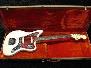 Free Shipping Used Fender USA 1962 Jaguar Olympic White Guitar