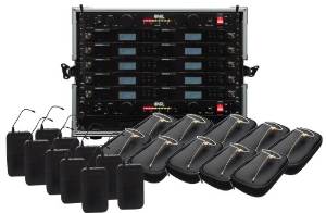 Shure BLX14R/HS-09 10 Pack Wireless EarSet Mic System with VRL Power Supply