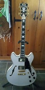 D'Angelico EX-DC White Double Cutaway Semi-Hollowbody