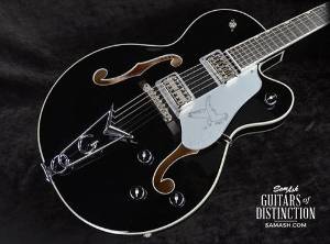 Gretsch G6139CBSL Silver Falcon Center-Block Single Cutaway Semi-Hollow Body Electric Guitar Black (SN:JT13083800)