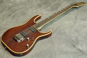 IBANEZ RG721 Charcoal Brown Flat Electric Guitar w/SoftCase From Japan Used#G974