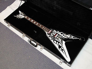 DEAN Michael Schenker Custom Flames V GUITAR w/ HARD CASE new - Grover Tuners