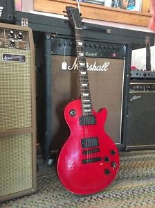 1993 Gibson Les Paul Studio Lite in Transparent Red MADE IN USA w/  EMG pickups!