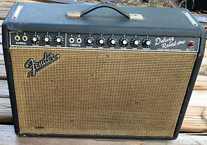 1967 Blackface Fender Deluxe Reverb Combo Amp