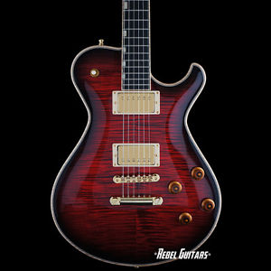 Knaggs Guitars Steve Stevens SSC in Indian Red Tier 1 Flame Top & Galaxy Back