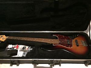 New 2010 Fender American Standard Jazz Electric Bass Guitar