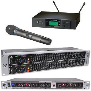 Audio Technica ATW-3171BC UHF Wireless Condenser Microphone+Equalizer+Crossover
