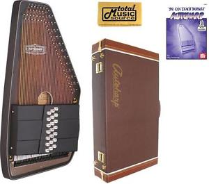 Oscar Schmidt 21 Chord Electric Autoharp, Solid Spruce Back, Satin, OS11021AE w