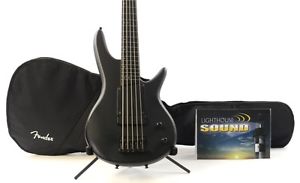 Ibanez GWB35 Gary Willis Signature Fretless 5-String Bass  Flat Black w/Gig Bag