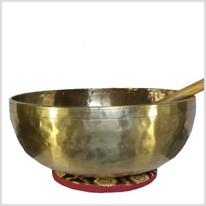 Große Tibet Fußklangschale 7,942 KG 44,5 cm Massage Therapie Klangschale Nepal