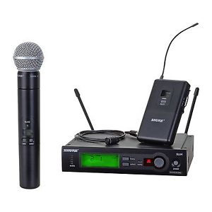 Shure SLX124 Combo Wireless System - SLX124/85/SM58/G5 -  Brand New