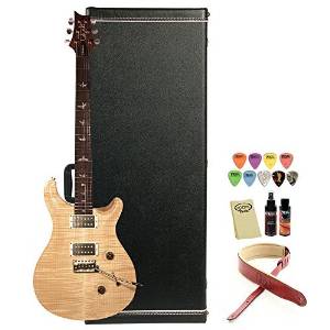 PRS USA Cu24N Custom 24 10 Top Flame Maple Top Electric Guitar (serial #: 221835), Natural