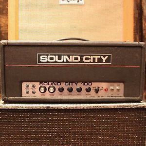 Vintage 1960s Sound City L100 100w Mark 3 Custom Built Dallas Amplifier SERVICED