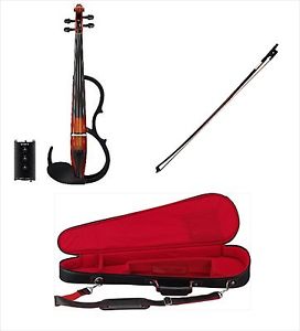 Yamaha SV250 Silent Electric Violin + violin Bow CBB101 + violin case VSC3B F/S