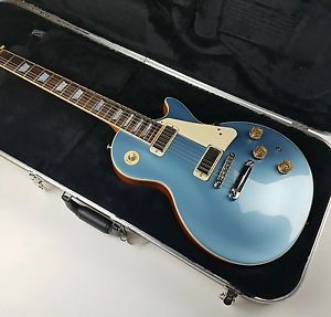 *Mint* 2015 Gibson Les Paul Deluxe - Metallic Blue Top Electric Guitar +Hardcase