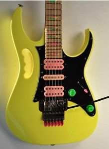 1991 Ibanez Steve Vai JEM777DY Desert Yellow ~MINT~ All Original Electric Guitar