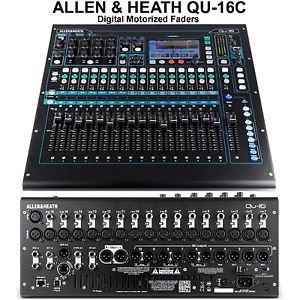 ALLEN & HEATH QU-16C DIGITAL TOUCHSCREEN MOTORIZED FADERS MIXER $50 INSTANT OFF