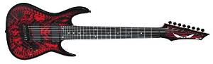 Dean Guitars USA RC8 US141100 8-String Solid-Body Electric Guitar, Red Xenocide Graphic